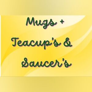 𝗠𝘂𝗴𝘀 + 𝗧𝗲𝗮 𝗖𝘂𝗽𝘀 & 𝗦𝗮𝘂𝗰𝗲𝗿𝘀